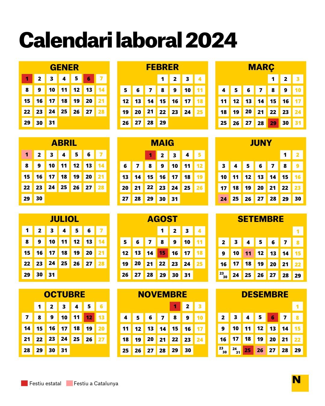 Calendari laboral 2023
